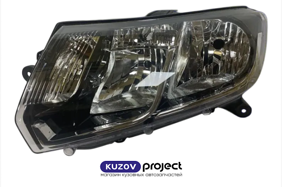 Фара левая галоген под электрический корректор Renault Logan 2014-2018 (TYC / Тайвань)