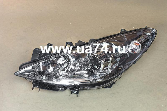 Фара левая с эл/кор Peugeot 307 2005- (TYC / Тайвань)