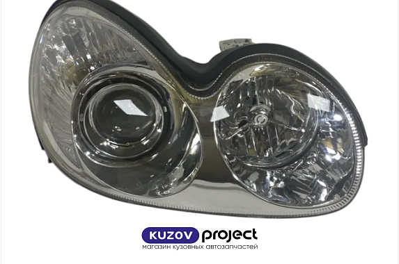 Фара правая под электрический корректор Hyundai Sonata 2001-2013 (Китай)