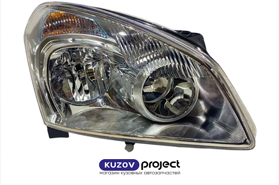 Фара правая с электрическим корректором Nissan Qashqai 2006-2010 (Китай)